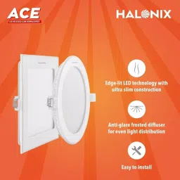 Halonix Ace LED Recessed Down Lighter Polycarbonate 18 W, Yellow image 4