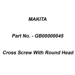 Makita Cross Screw With Round Head Suitable For DLM330, Part No GB00000045-6