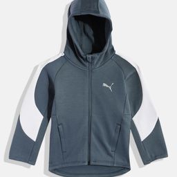 Puma Boys Regular Fit Solid Outdoor dryCELL Open Front Jacket-image-37