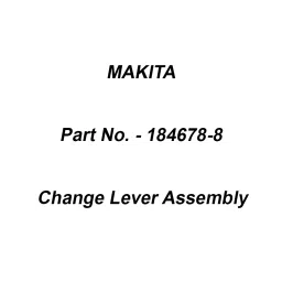 Makita Change Lever Assembly Suitable For HR2440F, Part No 184678-8-picture-0