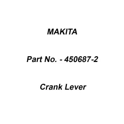 Makita Crank Lever Suitable For HR3200C, Part No 450687-2-picture-18