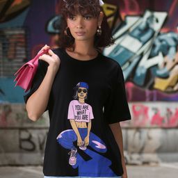 DressBerry Printed Pure Cotton T-shirt-image-19