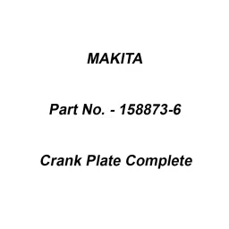 Makita Crank Plate Complete Suitable For MT430, Part No 158873-6-picture-40