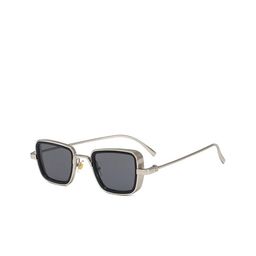 AUGEN Unisex UV Protected Lens Square Sunglasses VI-SG-KS-Silver-Black1-142