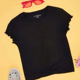 Pantaloons Junior Kids Pirate Black Cotton Slim Fit Top-picture-30