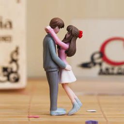 eCraftIndia Solid Polyresin Romantic Hugging Couple Statue-19