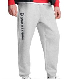 Under Armour Grey Cotton Loose Fit Sports Joggers-image-70