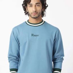 Rare Rabbit Blue Regular Fit Solid Sweatshirt-image-39