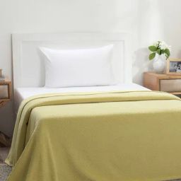 Maspar Yellow Cotton 200 TC Single Bed Cover-picture-21
