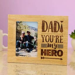 FNP Multicolor MDF My Hero Dad Personalised Photo Frame-28