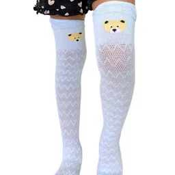 NESKA MODA Girls Knee Length Cotton Socks-image-14