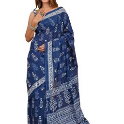 Pinkcity Trade World Blue Pure Cotton Ikat Sarees-picture-34