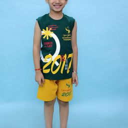 CHANDRIKA Kids-Boys Green Clothing Set-image-38