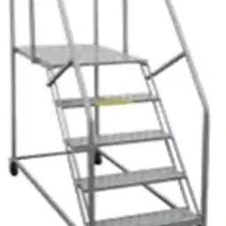 SUWAS TROLLEY STORE 1200x600x2000 mm Mild Steel/Iron Safety Ladder Trolley (400 kg Load Capacity), SU-SLT-002-picture-11