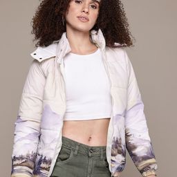 The Roadster Lifestyle Co.Printed Hooded Jacket-image-69