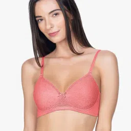 Amante Pink Non Wired Padded Everyday Bra-image-38