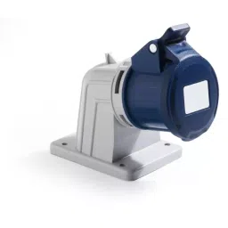RS PRO Straight Industrial Power Socket 2P+E 16 A 200-250 V, 2144169-43