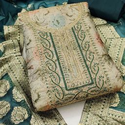 ASISA Embroidered Viscose Rayon Unstitched Dress Material-image-66