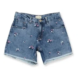 GINI & JONY Knee Length Shorts Floral Print - Blue-picture-15