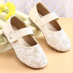 Babyoye Velcro Closure Ballerina - White-image-11