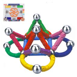 Toysire Magnetic 55pcs Sticks Building Blocks for Kids Toys for Magnetic Toys Educational Stem Learning Magnet Stick with Balls Game Set-6