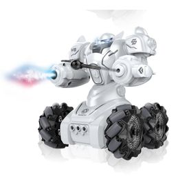 Sanjary RC Stunt Robot With Light And Spray 2.4G Speed RC Shooting Robot For Children color design may vary-25