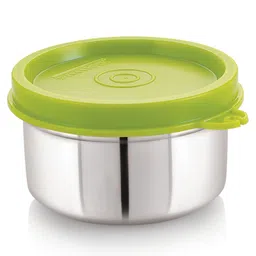 Steel Lock Flex Stainless Steel Container/Dabba with Lid Airtight for Food Storage, Easy to Carry, Leak Proof and Stackable (SL-11/120 ml) Green.-picture-30