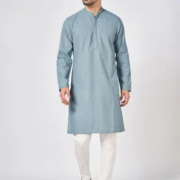 indus route by Pantaloons Men Embroidered Thread Work Kurta-picture-48