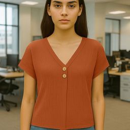 all about you Women V-Neck Extended Sleeves Top-picture-38
