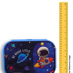 Babyhug Panda Print Lunch Box with Spoons - Navy Blue image 3
