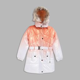 Blue Giraffe Girls Ombre Puffer Jacket-image-82