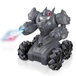 Sanjary RC Stunt Robot With Light And Spray 2.4G Speed RC Shooting Robot For Children color design may vary image 4