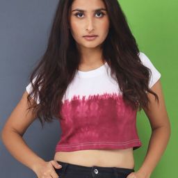 LAPPEN FASHION Women Dyed Pockets T-shirt-image-91