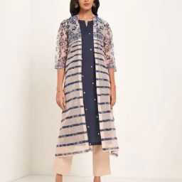 Rangmanch By Pantaloons Blue Regular Fit Kurta-image-96