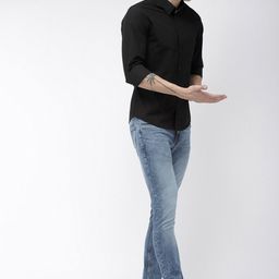 WHY SO FAB Men Semi Sheer Casual Shirt-image-69