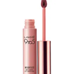 Lakme 9 to 5 Weightless Matte Mousse Lip & Cheek Color Rose Touch 9 gm-14