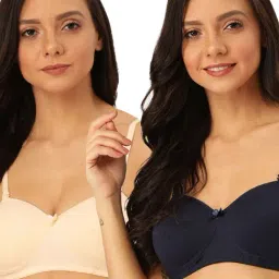 Lady Lyka Multicolor Non Wired Padded T-Shirt Bra (Pack of 2)-picture-15