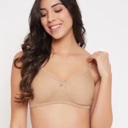 Clovia Beige Non Wired Non Padded Full Coverage Bra-picture-10