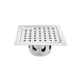 Jayna Wonder 127x127 mm Matt Finish Stainless Steel Floor Drain, WSF 03-image-88