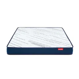 Duroflex Navy & White Foam Edge Dual Comfort Mattress - Double Size (77.99 L x 42.12 W x 4 H in.)-37