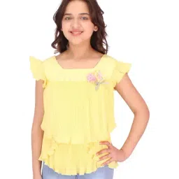 Cutecumber Kids Yellow Regular Fit Top-41