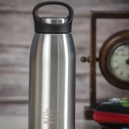 Goodhomes Silver Steel Vaccum Steel Bottle (0.55L)-33