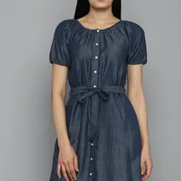 Allen Solly Navy Regular Fit Dress-picture-23