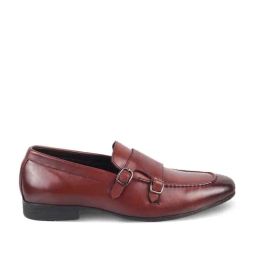 Tresmode Men's Brown Monk Shoes-image-1