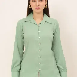 Jainish Green Regular fit Shirt-image-70