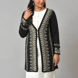 W Black Embroidered Cardigan-picture-30