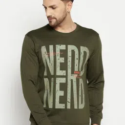 Duke Olive Regular Fit Printed Sweatshirt-picture-44