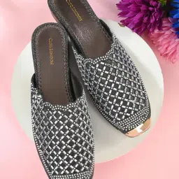 Clog London Women's Grey Mule Shoes-image-18