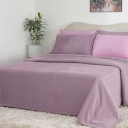 Maspar Purple Cotton 200 TC Double Bed Cover-picture-11