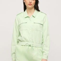 Pepe Jeans Green Cotton Shirt-image-64